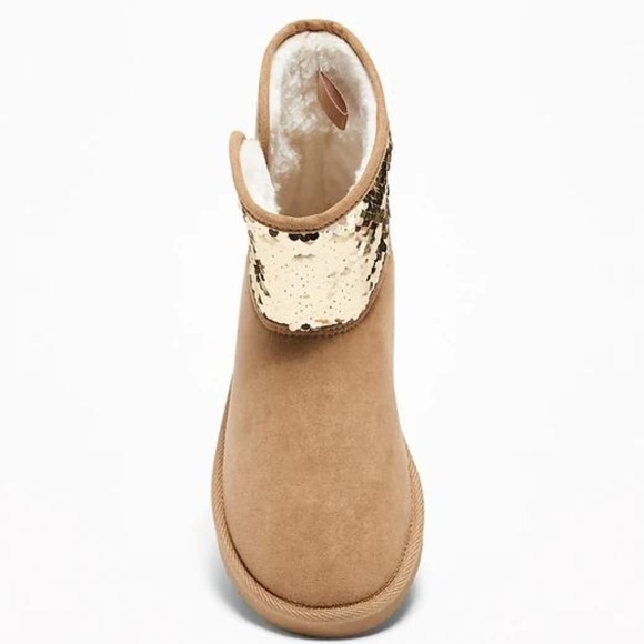 Faux-Suede Flip-Sequin Adoraboots for Girls - Picture 4 of 4